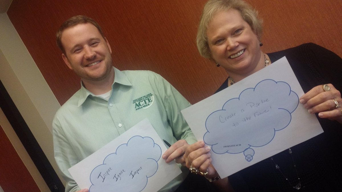 jrw1321's tweet photo. #whyiteach... Inspire, Ignite, and Impact great conference in San Antonio. @actecareertech @61sbs @AR_ACTE https://t.co/aJ3Rp9I6Qm