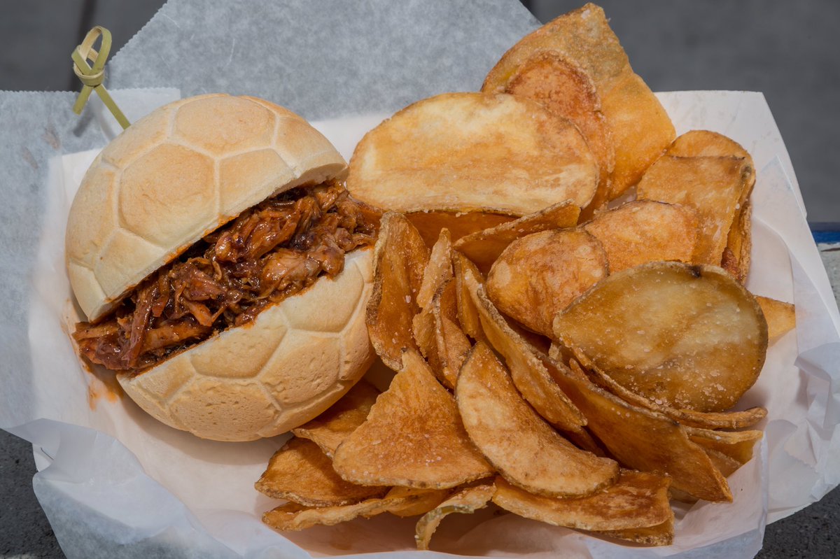 LevyRestaurants's tweet photo. Get a real taste of the game tonight at @StubHubCenter with our @EatTheBall Pulled Pork Sandwich https://t.co/vDD3wVFWAO
