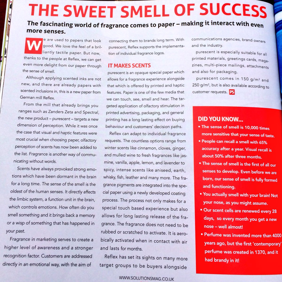 EarthIslandUK's tweet image. @reflex will have your print smelling of roses with #purescent   Interact with your senses #PrintSolutions #Zanders