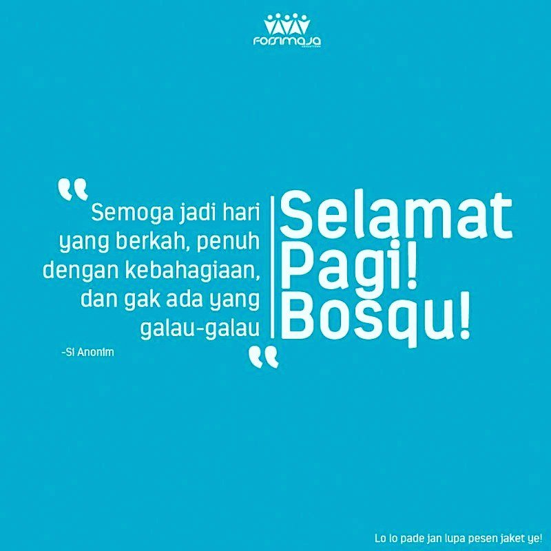 Selamatpagi keluarga forsimaja, semangat senin.. setiap langkah dan hembusan nafas hari ini semoga selalu diridhoi 😇