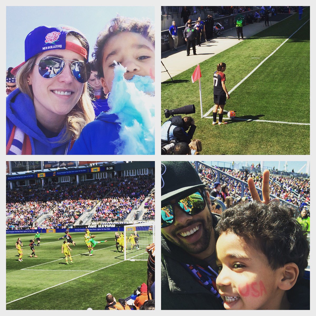 JLSanchie's tweet photo. +17k fans. 2nd row seats. 3-0 win. Doesn't get much better. @MenInBlazers i brought you along too! #USWNT #USAvCOL https://t.co/B0dOatm1Ho