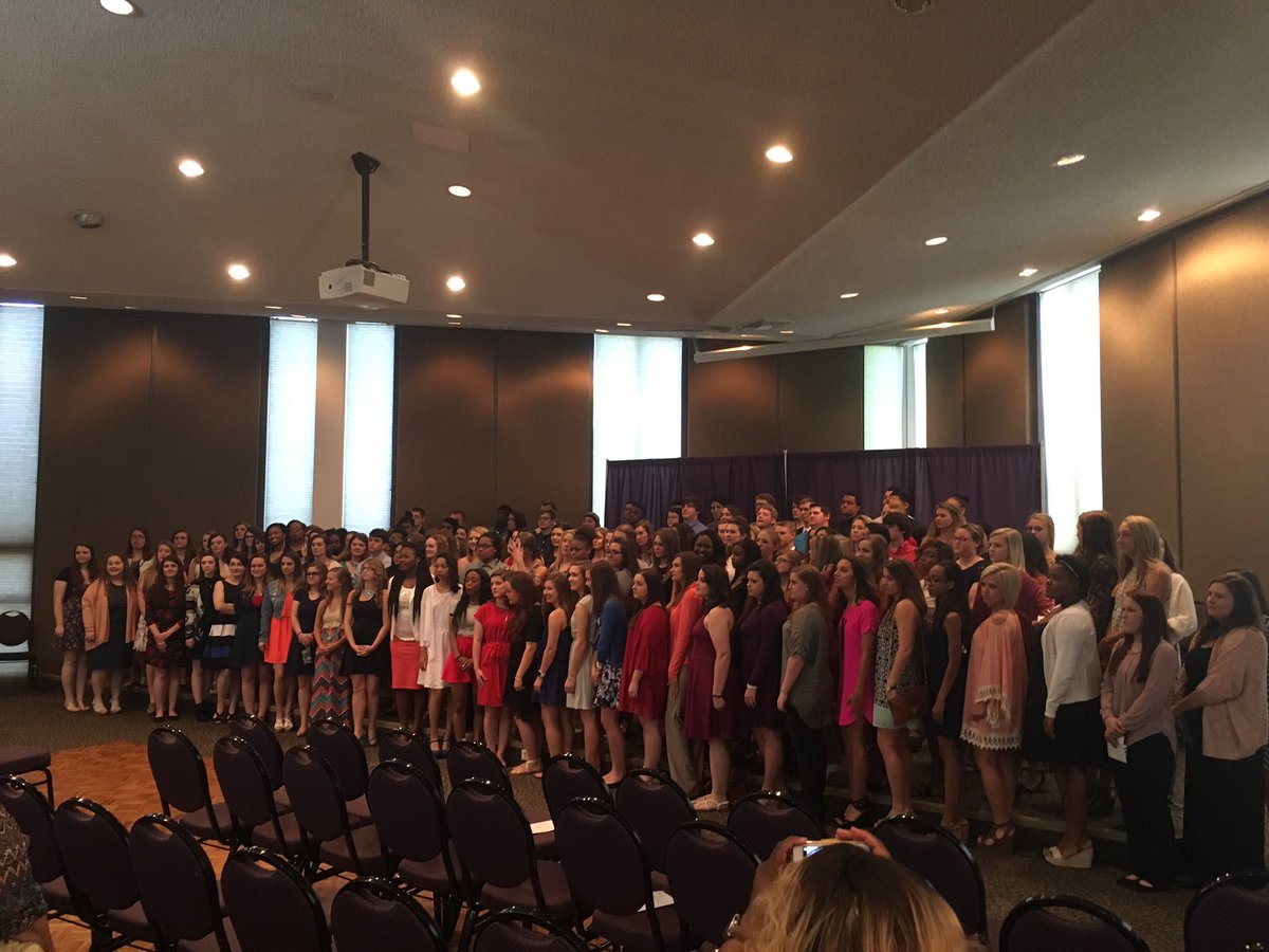 nsula_ald's tweet photo. Welcome our 165 new members to the @nsula Alpha Lambda Delta Honors Society! #aldinduction @nationalald https://t.co/izAtmkXx63