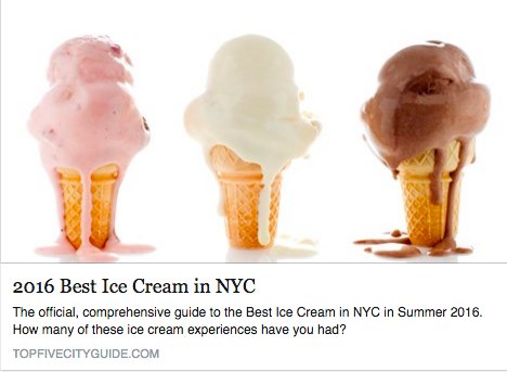 TOPFIVE_CG's tweet photo. IT'S HERE- The NYC 2016 Summer Ice Cream Checklist! How many of these spots have you tried? https://t.co/p1I25Kahl9 https://t.co/gAIqRKP3Ht