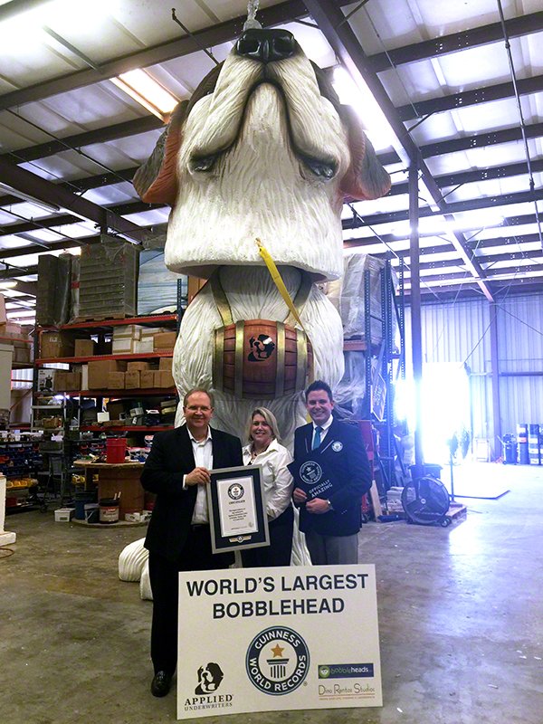 Dawsonville's tweet photo. Forsyth business creates world's largest bobblehead!   Guinness World Records certified -   https://t.co/FAO4FVZY0p https://t.co/WbZFpjzqEE