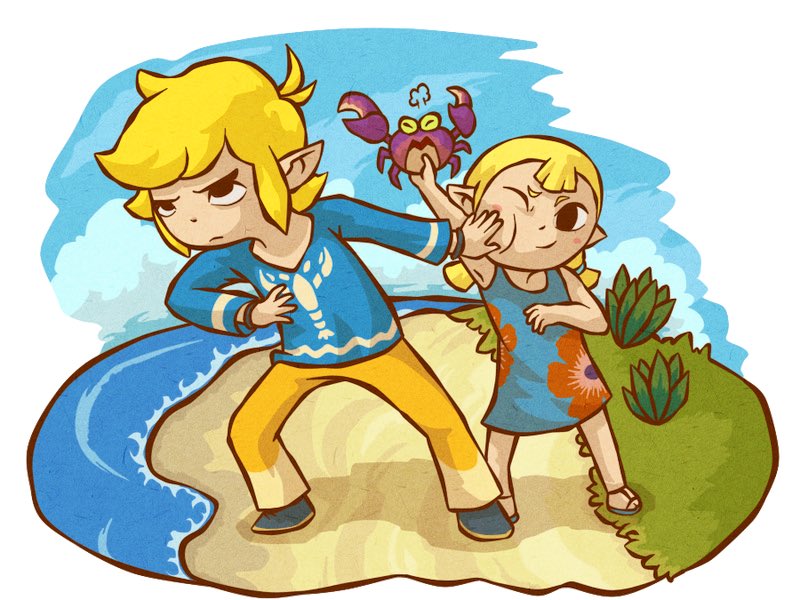 Link and Aryll from Wind Waker~ Happy #NationalSiblingsDay !

Art by Aviarei aviarei.deviantart.com/art/Link-and-A…