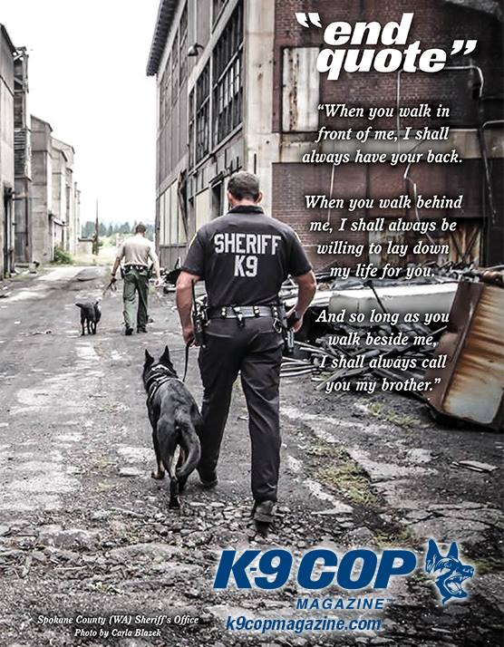 K9SNW's tweet photo. Thanks to @k9copmagazine for publishing my photo of @SCSOK9 Deputy Pfeifer, K9 Enzo, Deputy Melton and K9 Pepper. https://t.co/BoX8zAbAwv