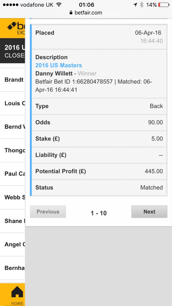 Happy members! #winners #themasters #holeinonebets