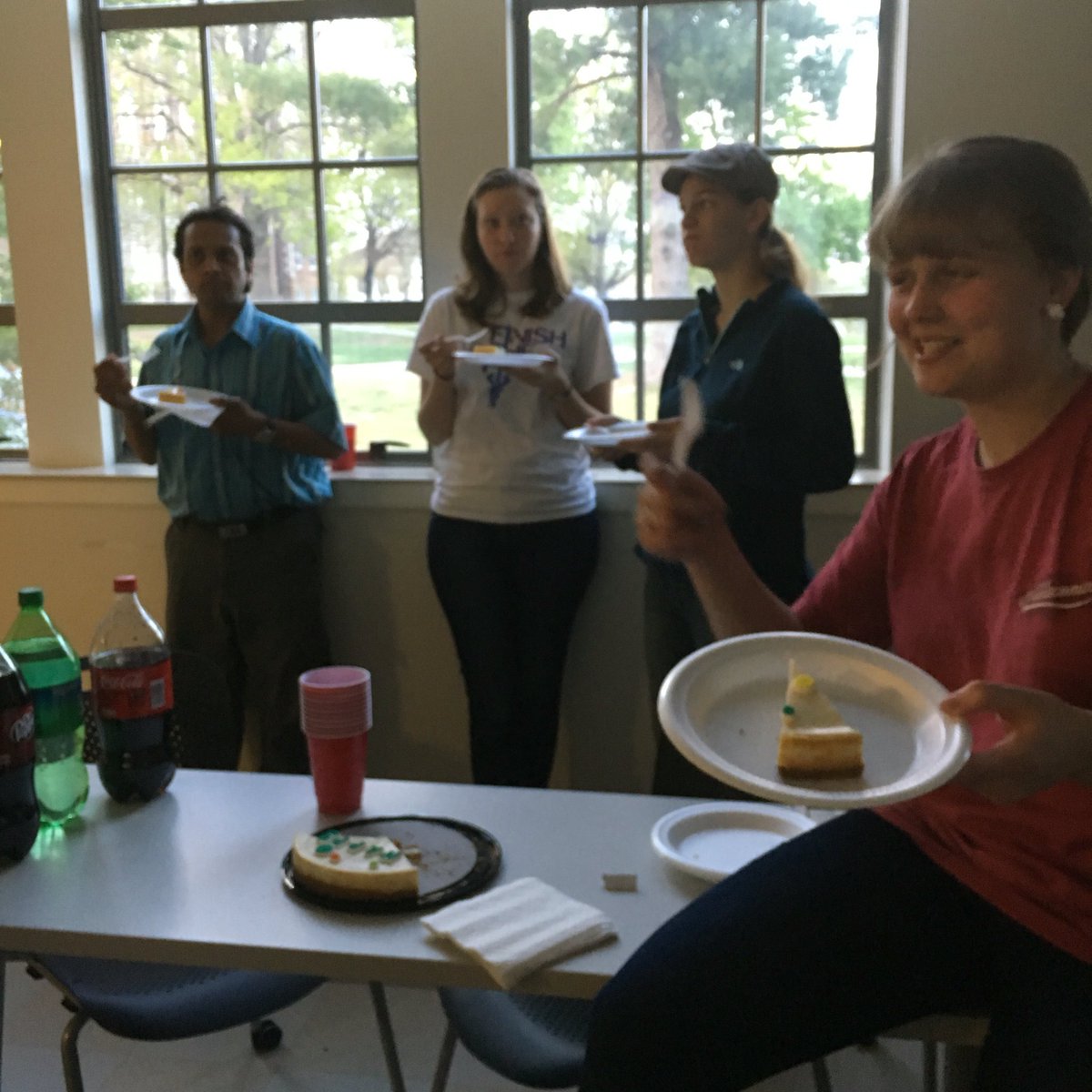 APOBetaRho's tweet photo. At chapter, we are celebrating a Bro's birthday!!! Happy Birthday, Kyla!! 🎉🎉🍰🎂#allthecake https://t.co/H9XUaRFEI2
