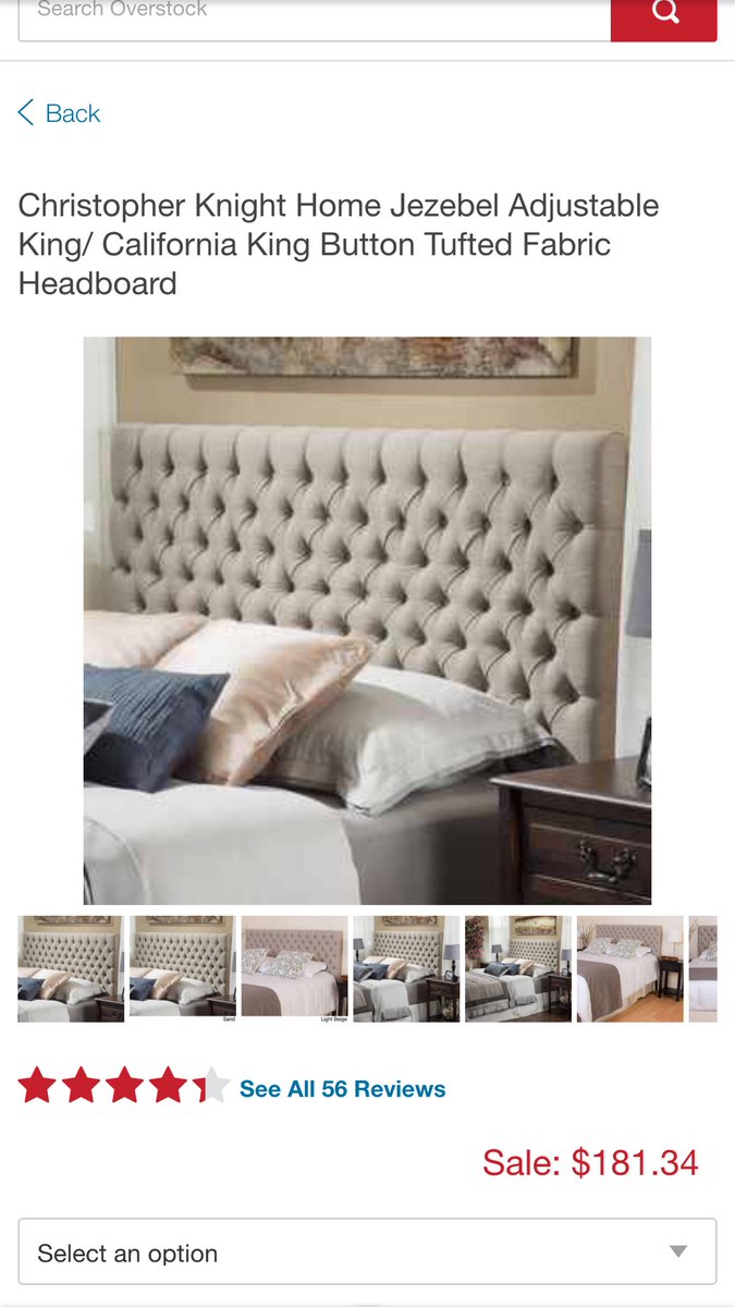 Jersey1978's tweet photo. New headboard? Yes please. Thanks @Overstock #shoppingqueen #remodeling #bargainhunt https://t.co/VpgJZhDwci