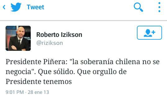 Quién es <a href="/rizikson/">Roberto Izikson</a> ??un servil hombre al servicio de Piñera.. Qué orgullo para T13!! #CADEM