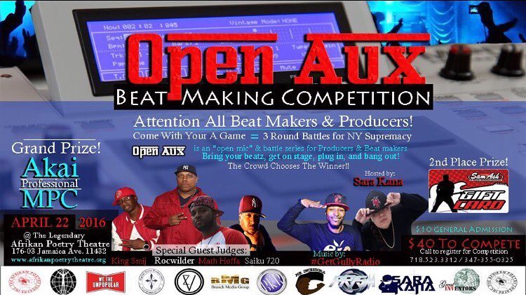 producerpassion's tweet image. Calling out ALL PRODUCERS !! We&apos;re having a first ever #OpenAux Producer Beat Competition at the African Poetry The…