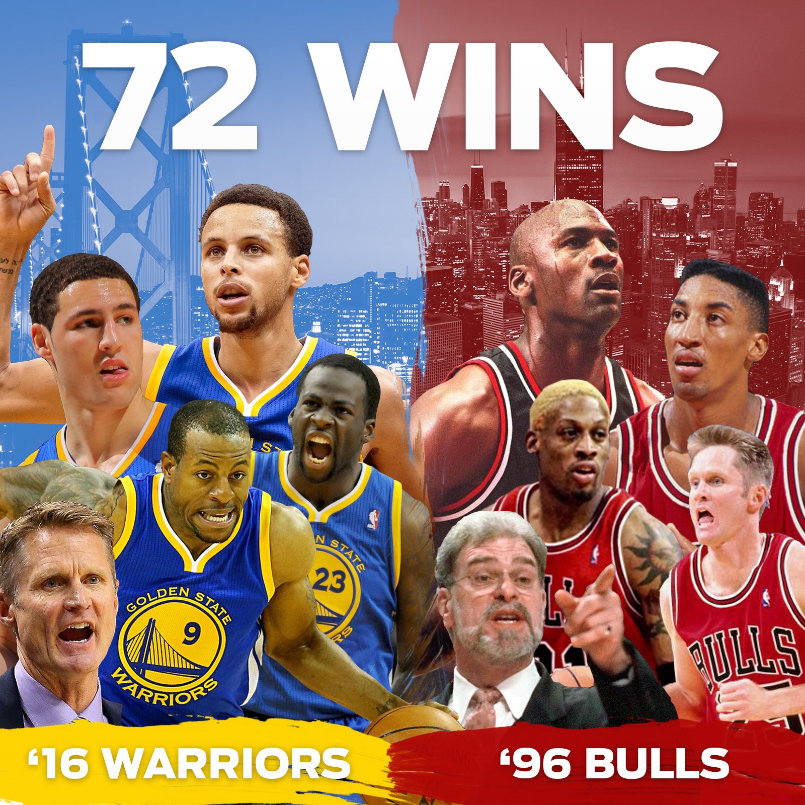 Warriors top Spurs ti tie 96 Bulls record with 72nd win