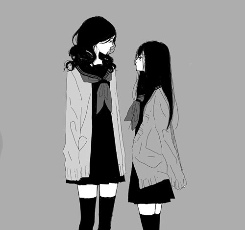 She looked up at the elder demon sister. She half pouted. "It's been awhile sister... " she stayed pouting ---