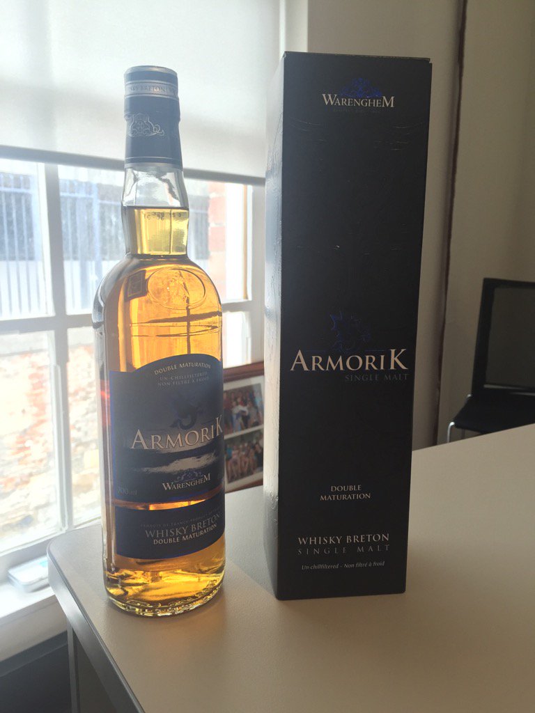 ConfDesign's tweet image. Always exciting (for Ben) when the month's whisky arrives from Bertie at thewhiskyclub.com.au. Bonjour Armorik.
