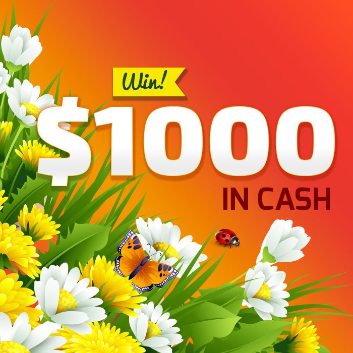 Sweepon_com's tweet photo. April showers bring buckets of cash! Enter for a chance to win $1,000 CASH this April! https://t.co/HEWtZlaIce https://t.co/Jkv0gHU3UW
