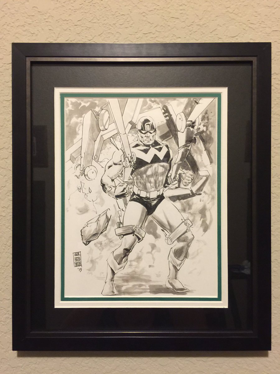Lazr_wulf's tweet photo. Finally got these beauties framed! Great  original work by artist @junbobkim and excellent framing by @FrameHouston! https://t.co/QCDSb6J2H4