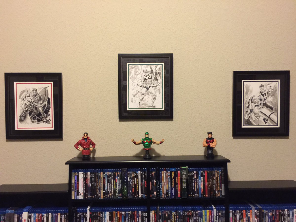 Lazr_wulf's tweet photo. Finally got these beauties framed! Great  original work by artist @junbobkim and excellent framing by @FrameHouston! https://t.co/QCDSb6J2H4