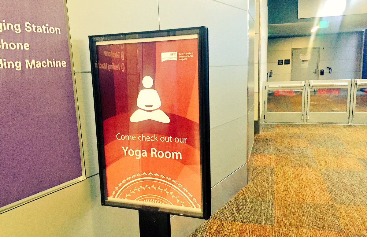 Blissology's tweet photo. Yes, SFO: every airport should have a yoga room like this: https://t.co/C4xHGxdnME