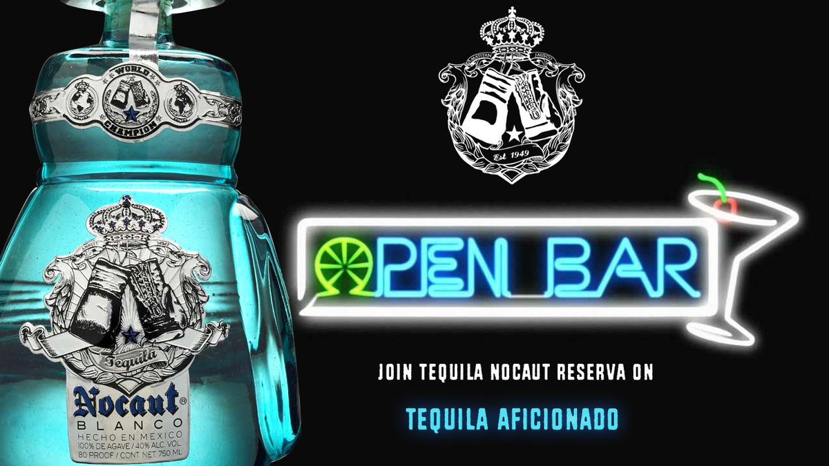 TequilaKnockout's tweet photo. Join us tomorrow on Tequila Aficionado's #OpenBar  @LisaPietsch @TequilaAficion @timberelk @Delsolspirits https://t.co/nr4y2s7zJb