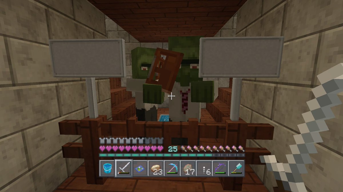 Minecraftjtrav's tweet image. Zombie apocalypse in the villager apt complex#minecraft #PS4share
