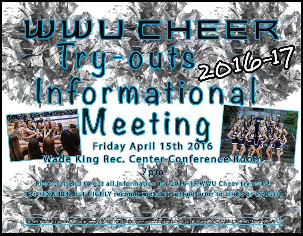 SportsThreadWWU's tweet image. Want to become apart of something bigger than yourself? Want to be on the GNACs best? Check out WWUs cheer team!