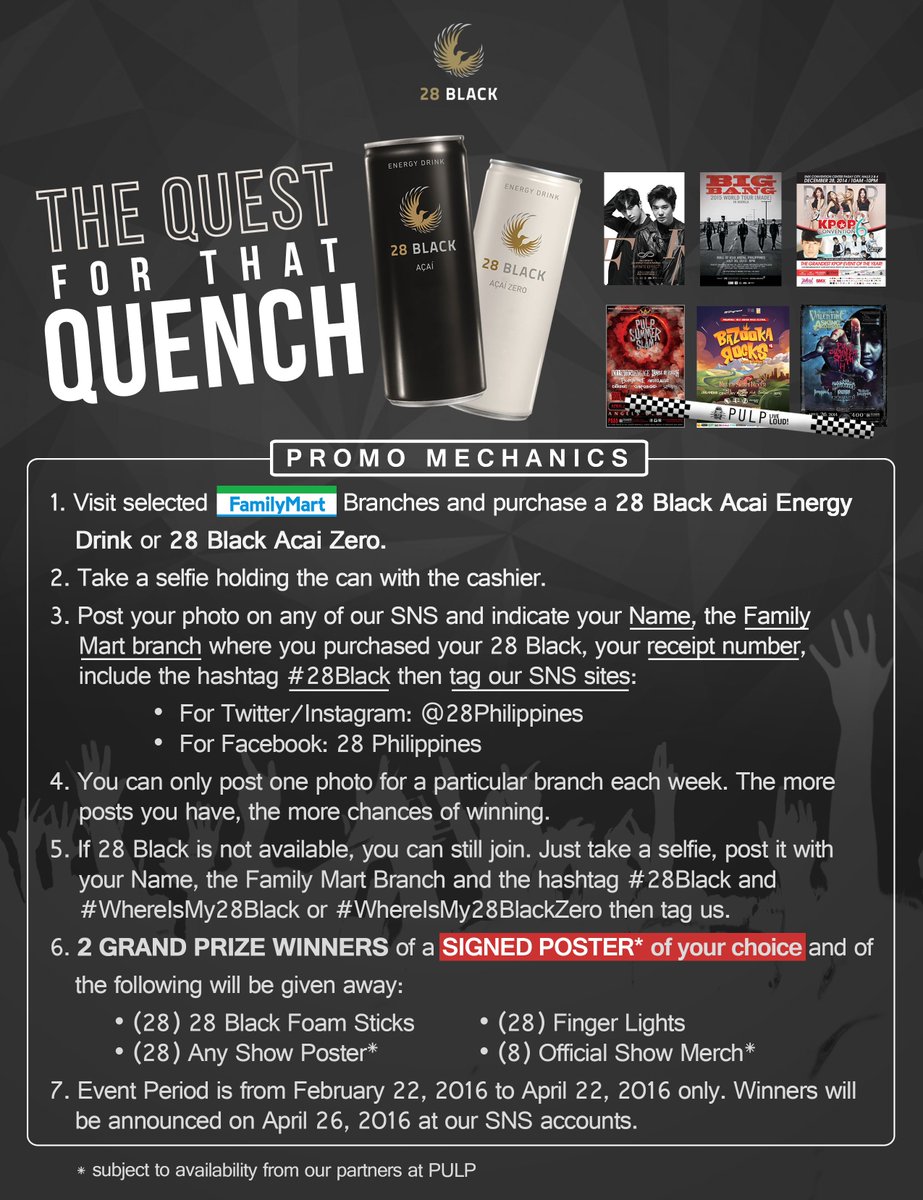 28Philippines's tweet photo. #28Philippines Get a chance to win your OWN SIGNED POSTER*! Buy! Take a Selfie! Post! See poster for more details! https://t.co/9TcWkXPjZ6