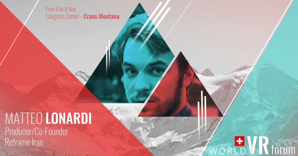 WorldXRforum's tweet photo. Matteo Lonardi from @ReframeIran  will be at the @WorldVRforum  @cransmontana ! https://t.co/QjFBrUwmQR #WVRF16 #vr https://t.co/DN0aDCLUoe