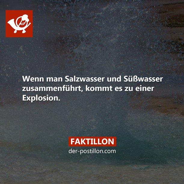 Mehr Fakten auf instagram.com/faktillon und faktillon.tumblr.com
Ehrliche Nachrichten auf der-postillon.com