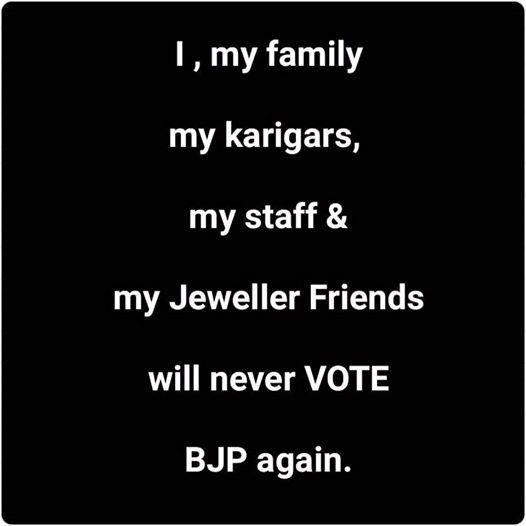 arvindmaza1's tweet photo. #RollBackExciseOnJewellery #RollBackExcise @narendramodi @arunjaitley https://t.co/mW0s6wch4O