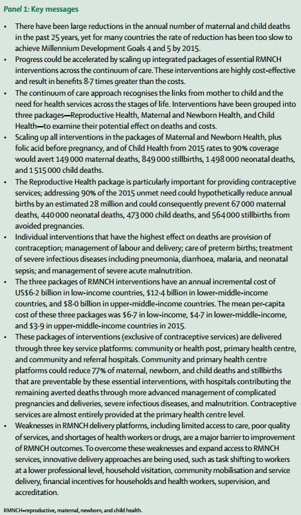Review: Essential interventions to reduce maternal, newborn &amp; child deaths thelancet.com/journals/lance… #CUGH2016