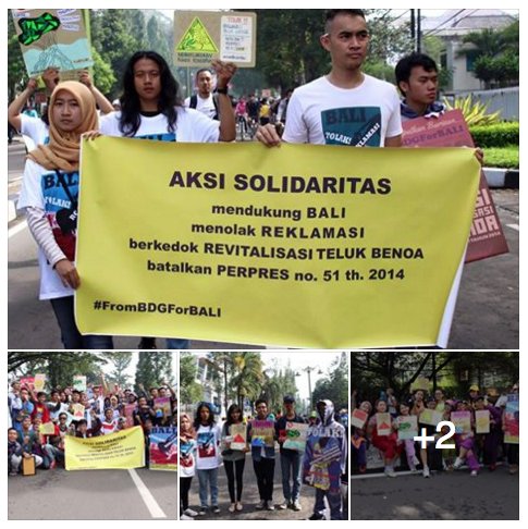 Bandung 
#TolakReklamasiBerkedokRevitalisasiTelukBenoa
#BatalkanPerpresNo51Thn2014