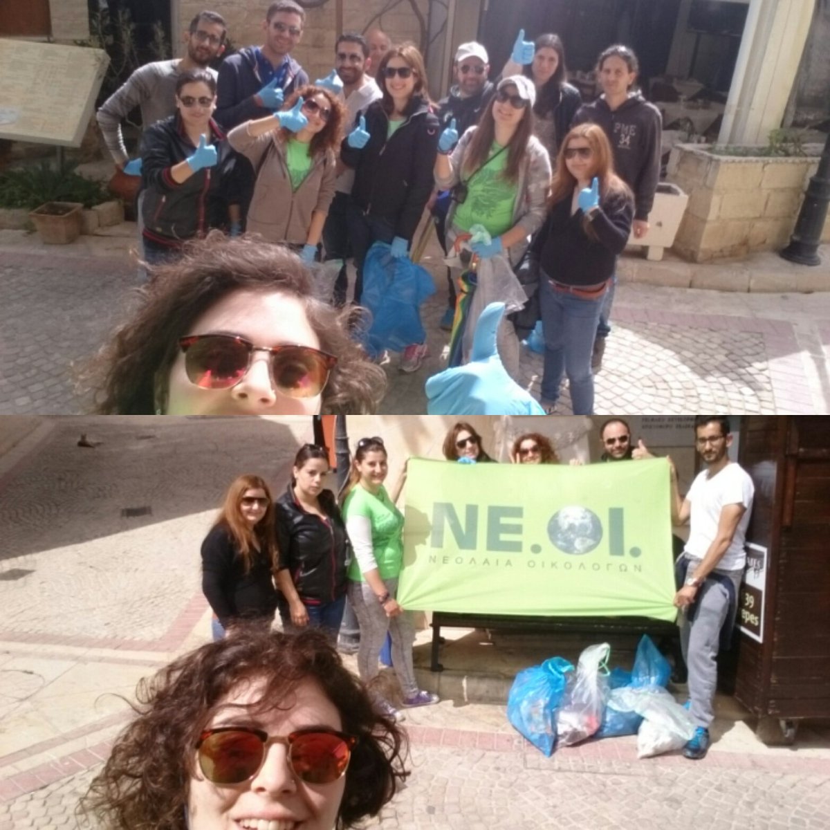 Η ομάδα για το <a href="/letsdoitcyprus/">Let's Do It Cyprus!</a> πριν &amp; μετά την εκστρατεία χθες στο #Pissouri! #cypruschange #greenstrategy #Cyprus
