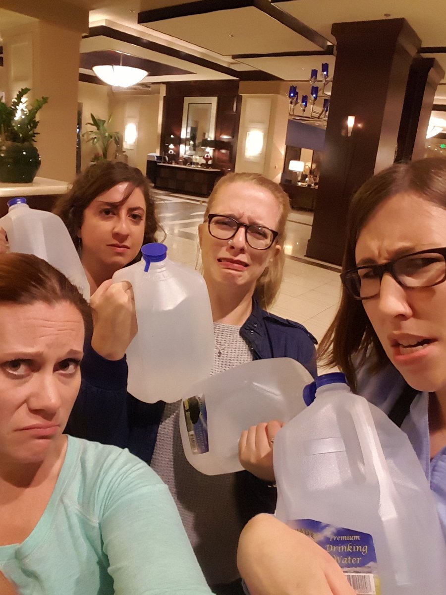 Any guesses why the hotel is handing out jugs of water?? #fancyhotel #3rdworldproblems