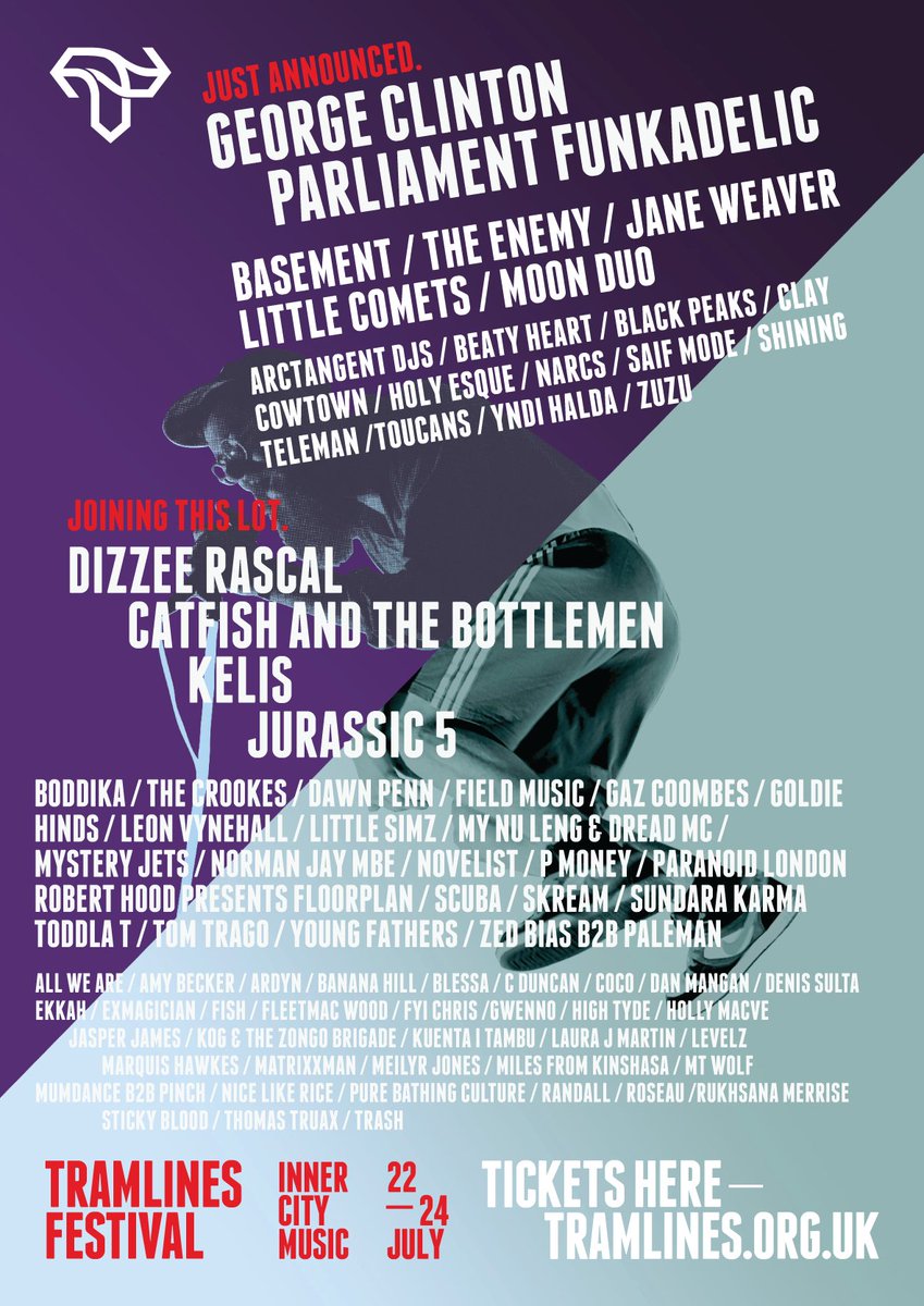Just announced <a href="/george_clinton/">George Clinton</a> + loads more RT for a chance to WIN 2x #Tramlines2016 tickets tramlines.org.uk