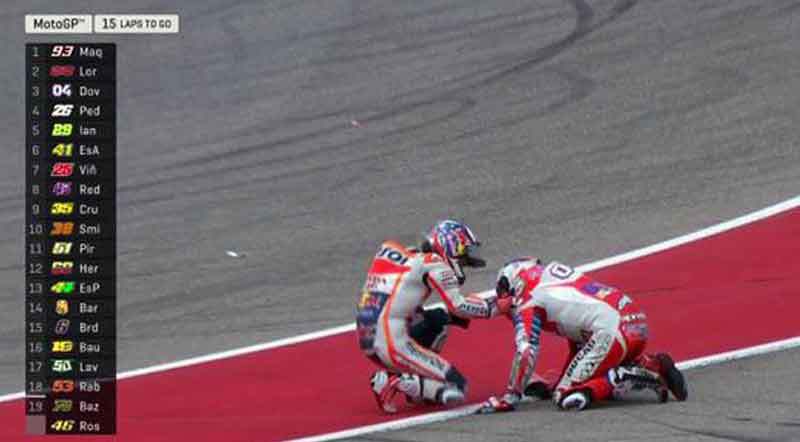 ArenaBalap's tweet photo. Sebabkan Dovizioso Jatuh, Pedrosa Segera Minta Maaf Langsung ke Markas Ducati https://t.co/M6gsSbQz58 https://t.co/Lo5UCdBDJ8