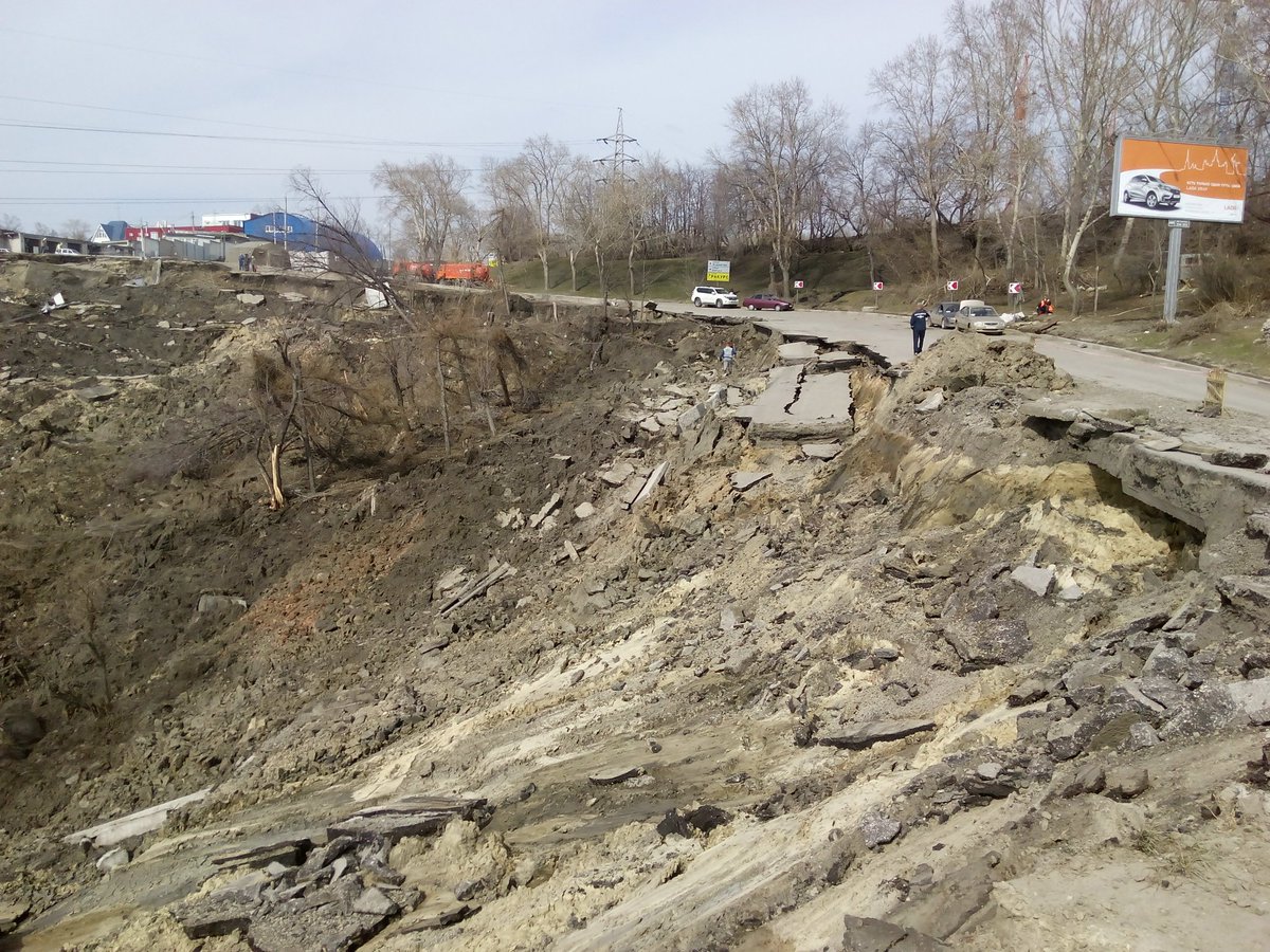 Оползень груз-8-ка, вершина 11.04.16