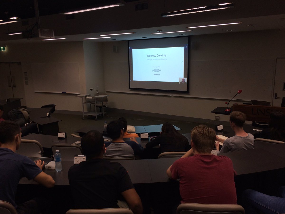 salhadidi's tweet photo. @wassimj presenting a lecture on #RigorousCreativity and #computationalDesign @UNSWCoDe https://t.co/GNxJOzjokW