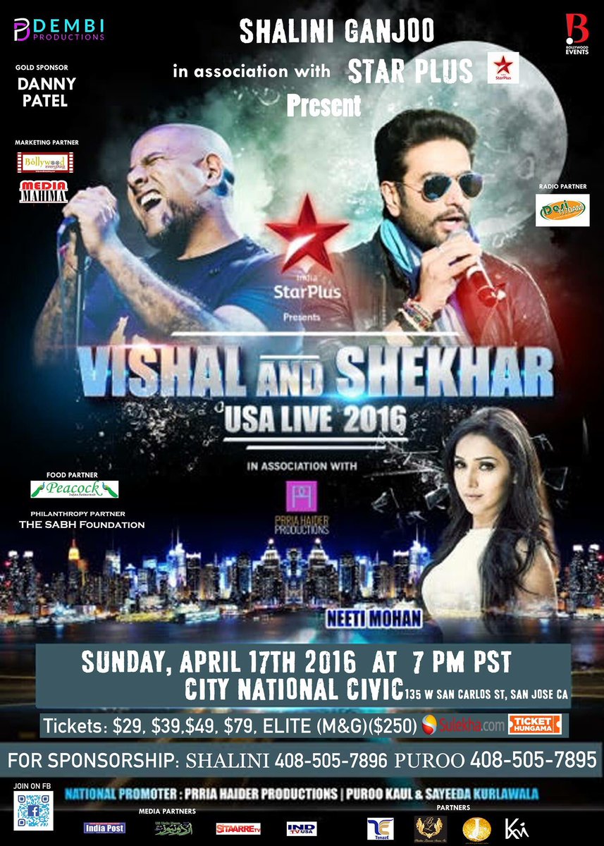 PacificSoundpro's tweet image. All Set for this concert with @SamaHanif @ShekharRavjiani @VishalDadlani @neetimohan18