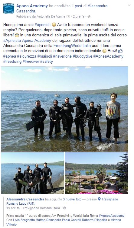 ApneaAcademy's tweet photo. Una domenica in #apnea. E voi? https://t.co/0V40g8nHy8 
#apnea #sicurezza #maisoli #neverlone #sorrisi #ApneaAcademy https://t.co/SpNueckZjI