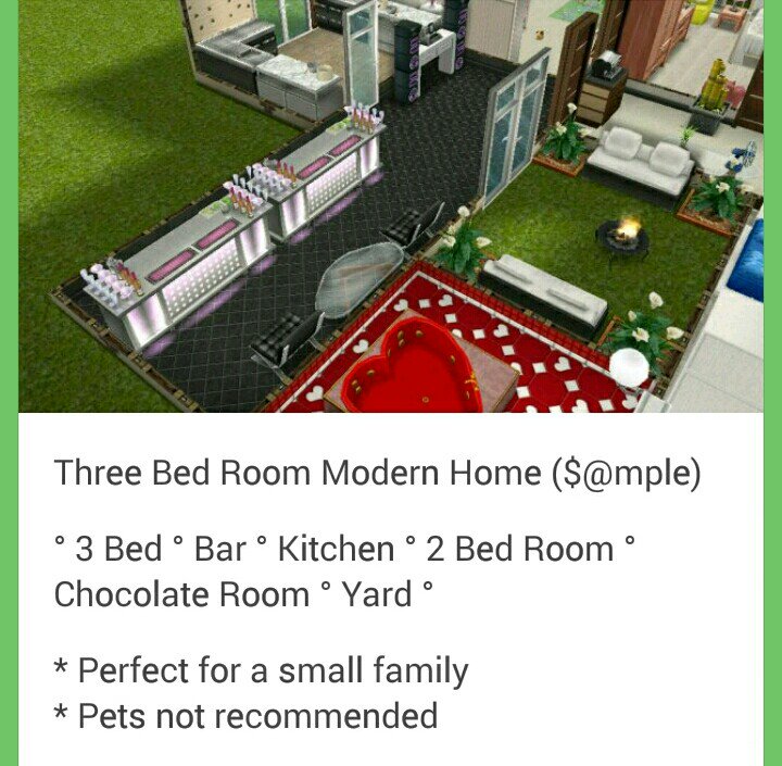 TheSims3Play's tweet photo. Heres a Sample Home #ReTweet &amp; I will pick sum1@ random &amp; design a house 2 your requirements Enjoy! #thesimsfreeplay https://t.co/Tov3OCGRwG