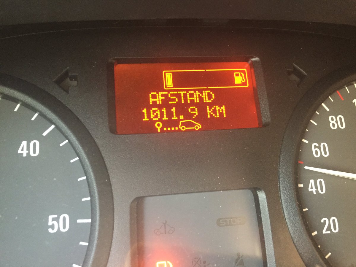 Meer dan 1000 km op 1 tank diesel met mn #opel #vivaro #hetnieuwerijden