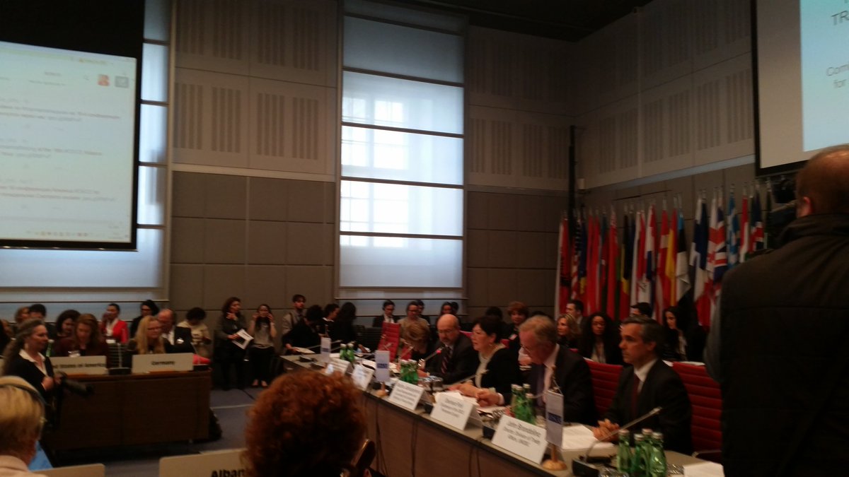 The #OSCE conference on #trafficking #forcedcriminality starting now. #cthb16 #Vienna