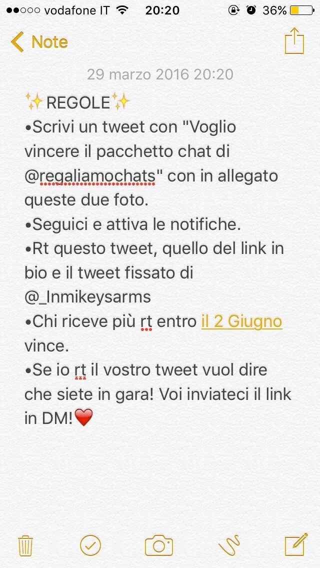 overdosjall's tweet image. Voglio vincere il pacchetto chat di @regaliamochats 

SONO AMMESSI I SAVED ACCOUNT