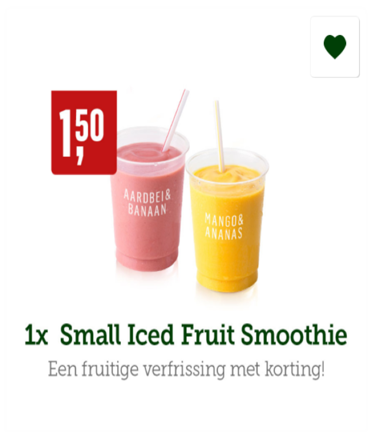 McDonaldsAlphen's tweet photo. Open nu de voordeelbon op je McDonald's app en ontvang een Iced Smoothie  voor maar € 1,50! https://t.co/uGvatHhfiH