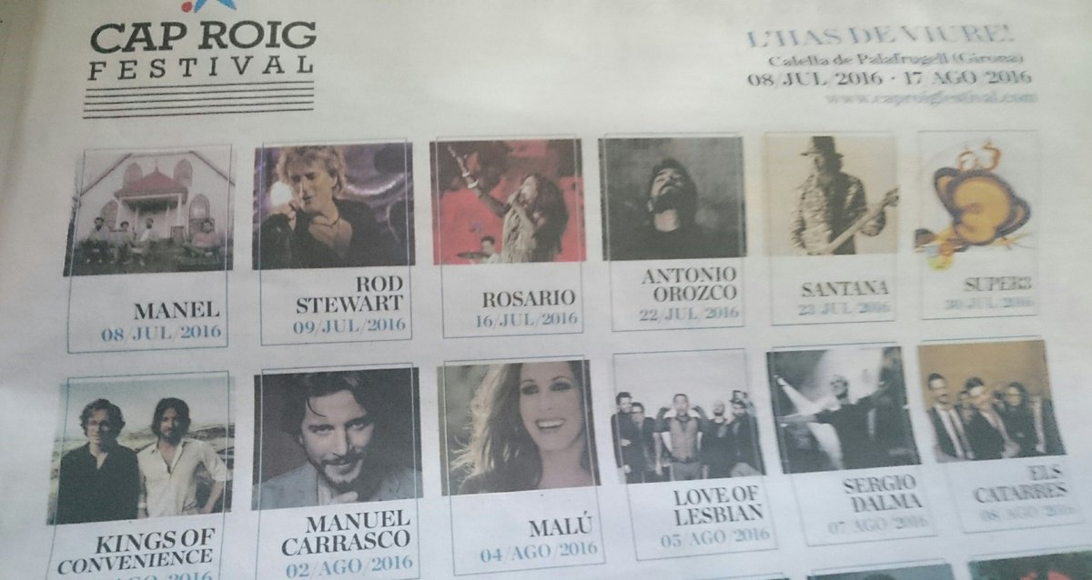 <a href="/_MaluOficial_/">Malú</a> otro concierto confirmado de Malú en Cataluña,Festival de Cap Roig en Gerona👏👏vámooo