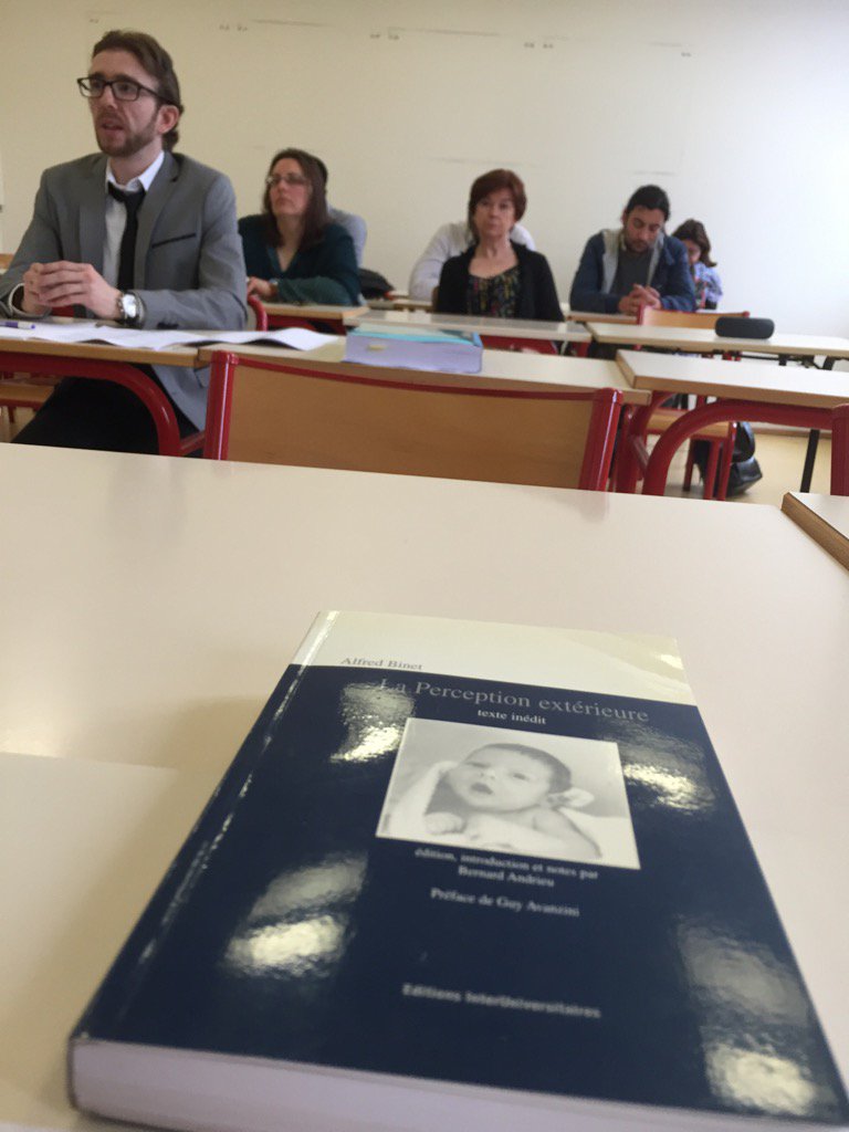 Publication il y a 20 ans de La perception extérieure de Binet <a href="/SeverineParayre/">Séverine Parayre</a> @kleinalexandre