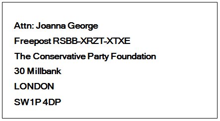 A_Liberty_Rebel's tweet photo. Instead, send it, in an unstamped envelope, to one of these addresses.
Make the Conservative Party bear the cost. https://t.co/1oyyFcU0fb