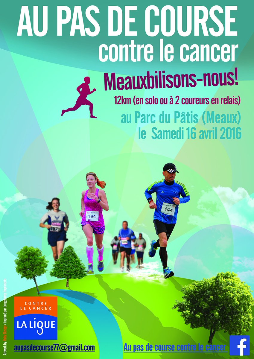 TopChrono45's tweet photo. [#Meaux] Le 16 Avril, Course solidaire avec #AuPasDeCourse contre le cancer !

Infos → https://t.co/byS6VRI5WB https://t.co/c4f2qHqzxg