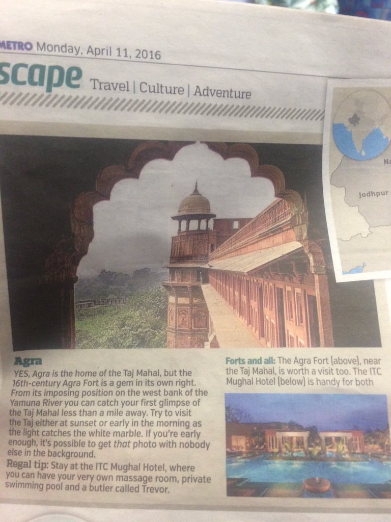 MetroFeatures's tweet photo. Forts of the day... #metroescape and @tedbyoung say travel like a Royal #RoyalVisitIndia #india #travel https://t.co/f6GNMsrzkV