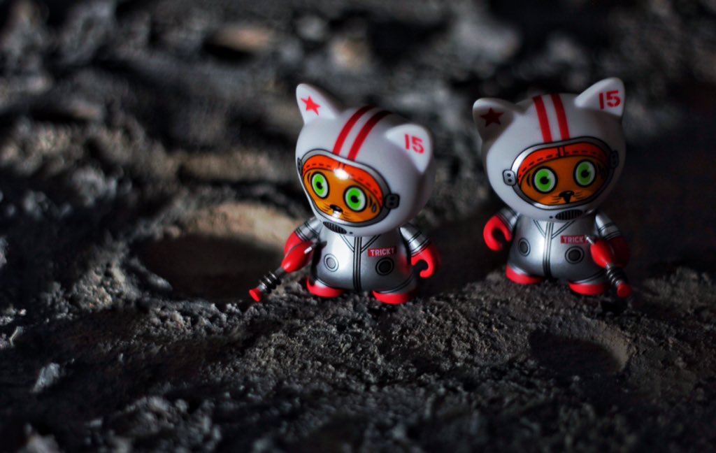 hanunxx's tweet photo. Did you hear that? 

"Spacecat" from the "Rambunctious Tricky Cat" series (2015) https://t.co/TOY6zJGuHE